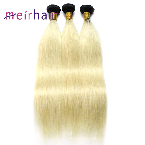 OmbreTb613 Human Hair Extensions Russian Blonde Hair